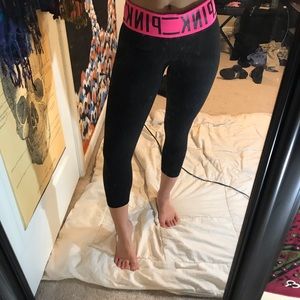 “Pink” Cropped athletic pants